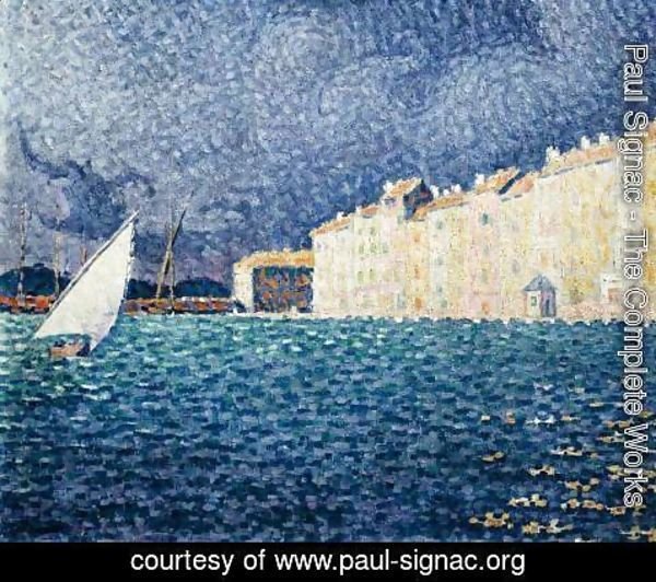 Paul Signac - Saint-Tropez, the Storm