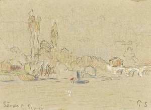 Paul Signac - The Seine near Sevres