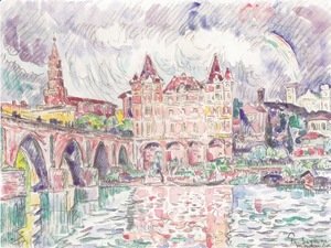 Paul Signac - The Look at Montauban in rain