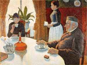 Paul Signac - The Dining Room 1887